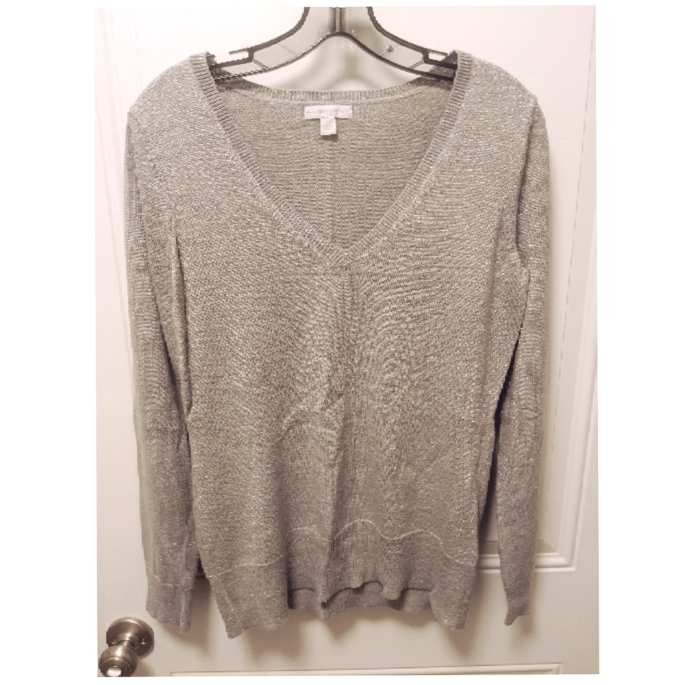 Grey shimmer sweater